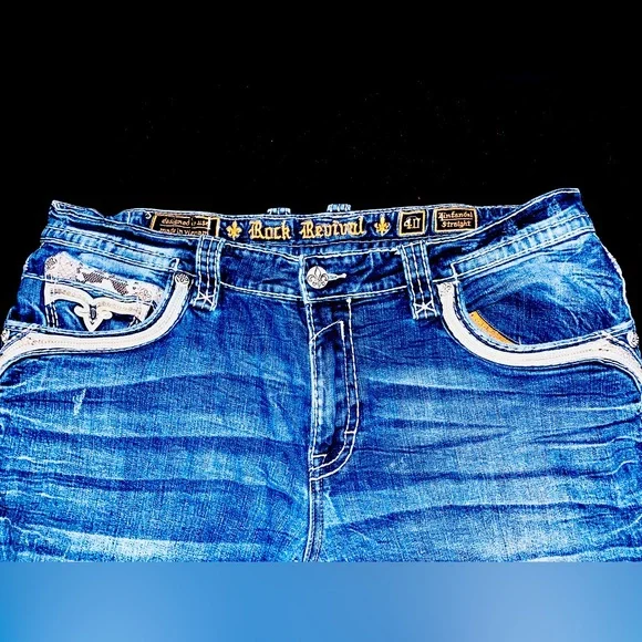 Men’s Rock Revival Jeans. Size 40 waist. - Picture 5 of 7